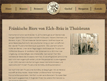 Tablet Screenshot of elchbraeu.de